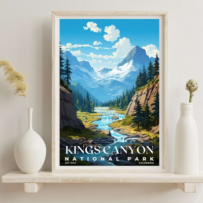 Kings Canyon National Park Poster, Travel Art, Office Poster, Home Decor | S7 - image6